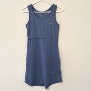 Columbia PFG Dress Size XS Womens Blue Camping Fishing Hiking Sun Dress *FLAWS*